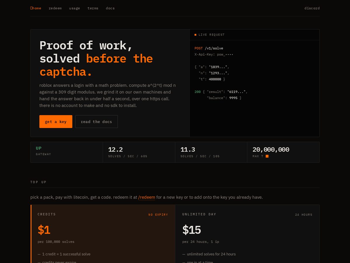 Landing-page snapshot of proflex.dev