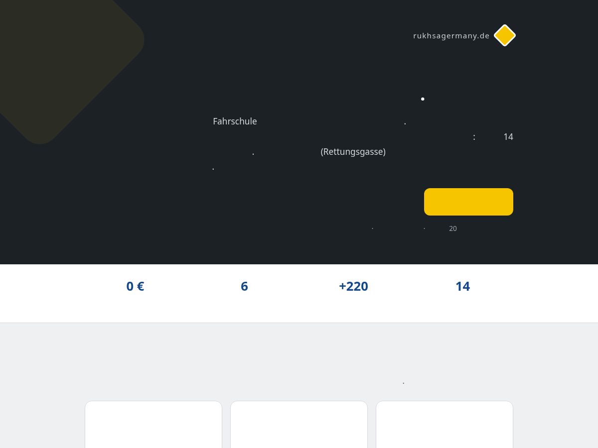 Landing-page snapshot of rukhsagermany.com