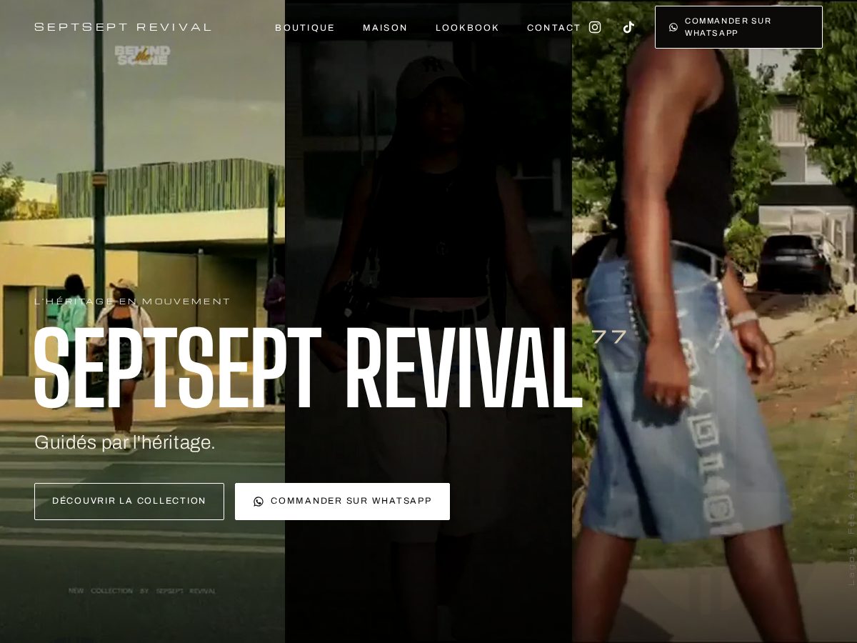 Landing-page snapshot of septseptrevival.com