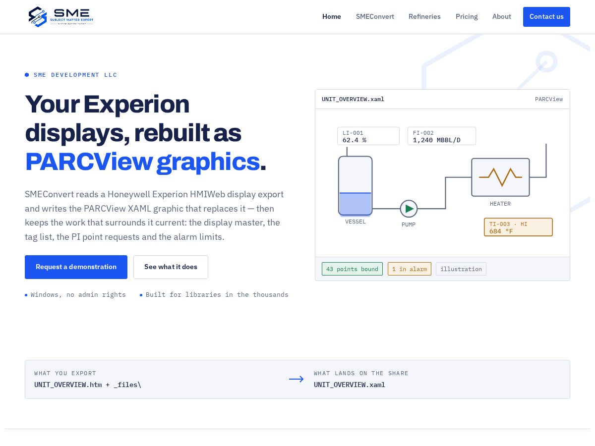 Landing-page snapshot of sme-development.com