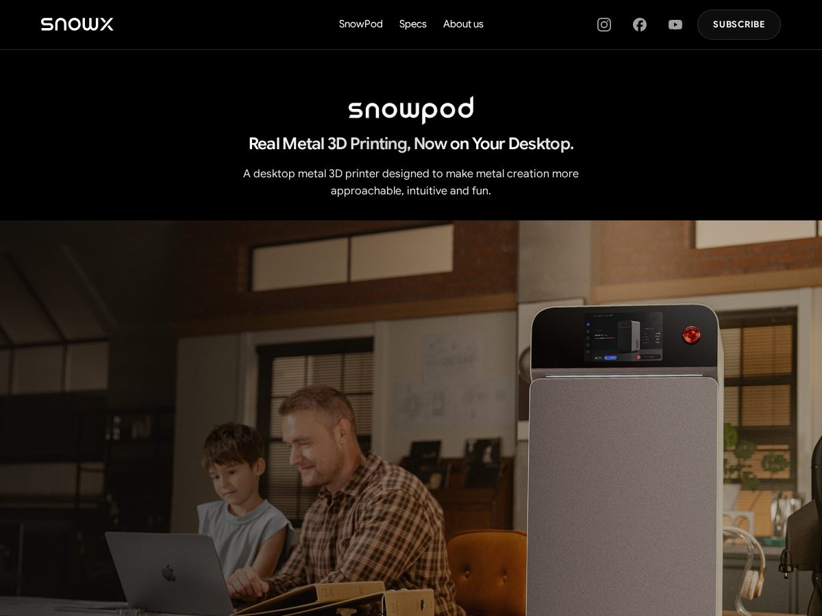 Landing-page snapshot of snowx3d.net