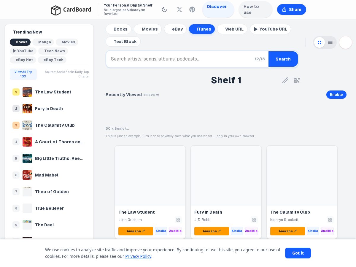 Landing-page snapshot of stashelf.com