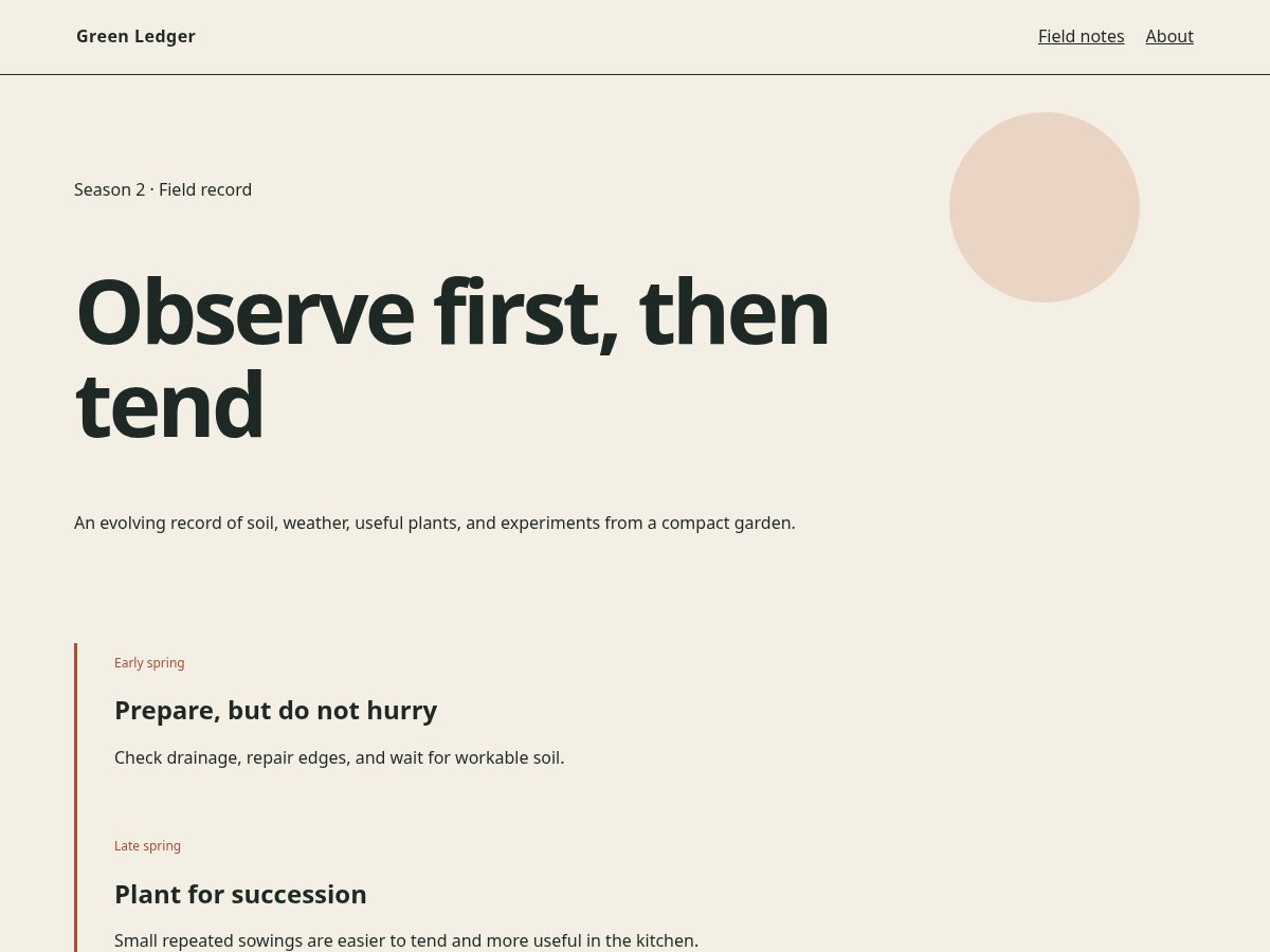 Landing-page snapshot of thistlefieldnotes.shop