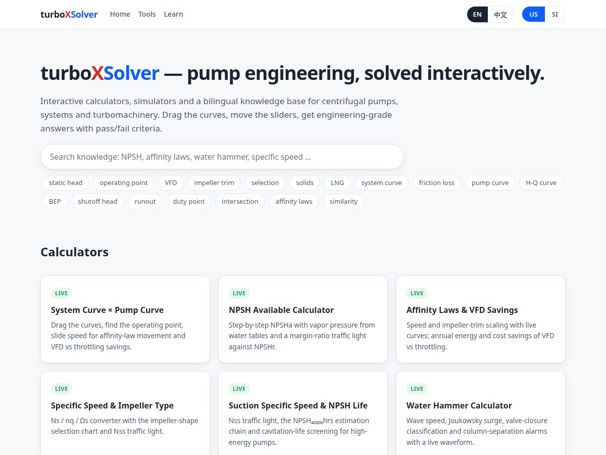 Landing-page snapshot of turboxsolver.com
