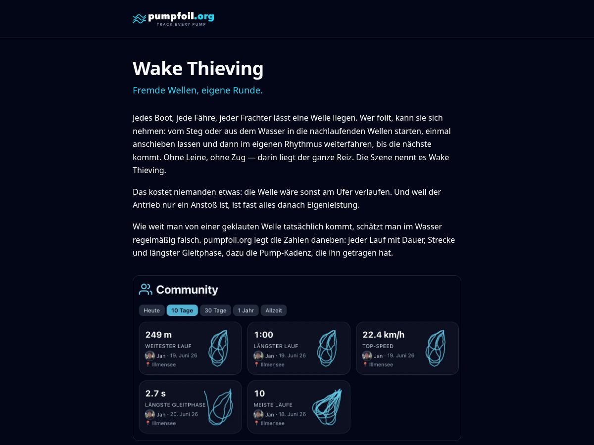 Landing-page snapshot of wake-thieving.org