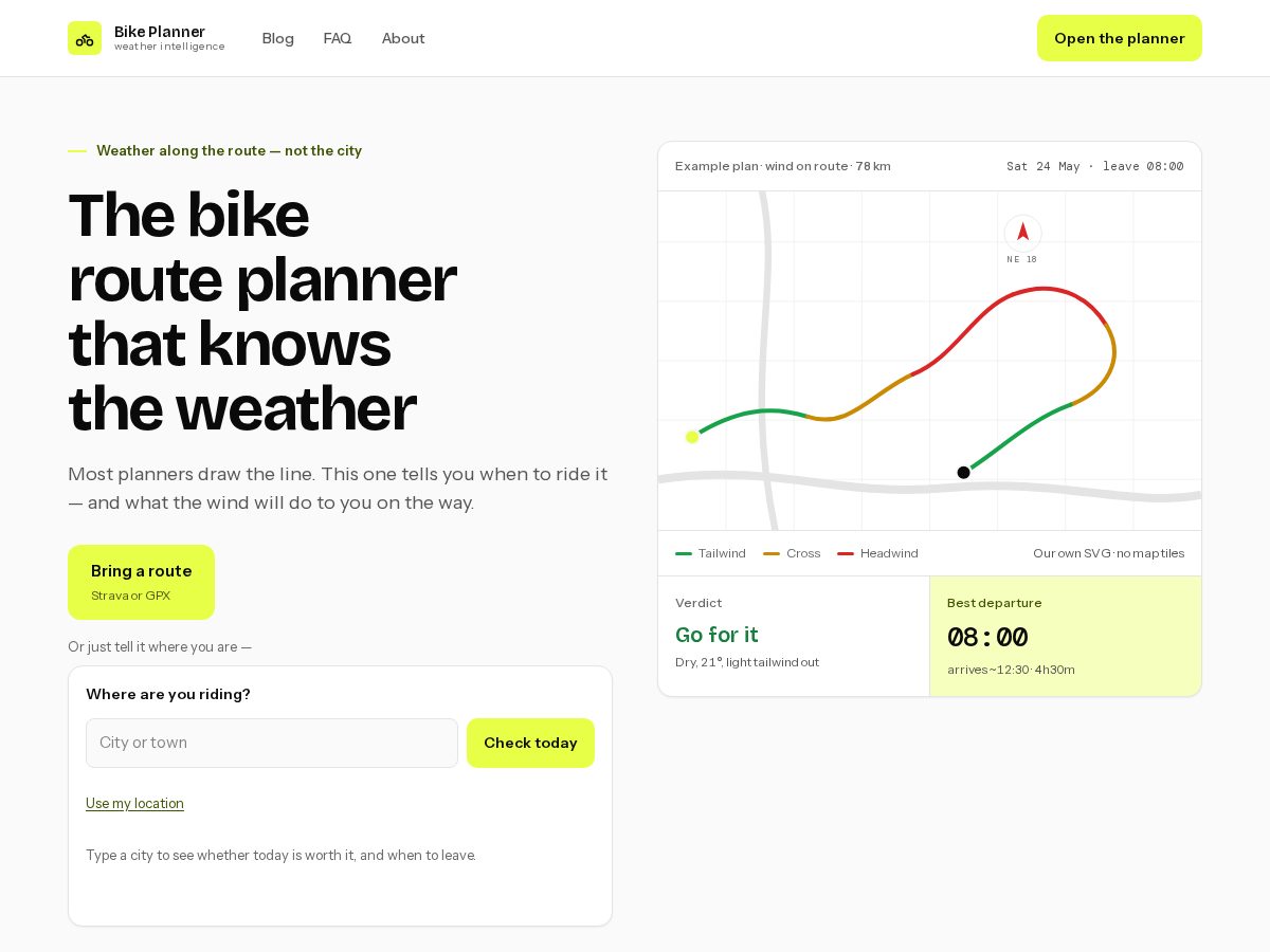 Landing-page snapshot of windbarometer.com