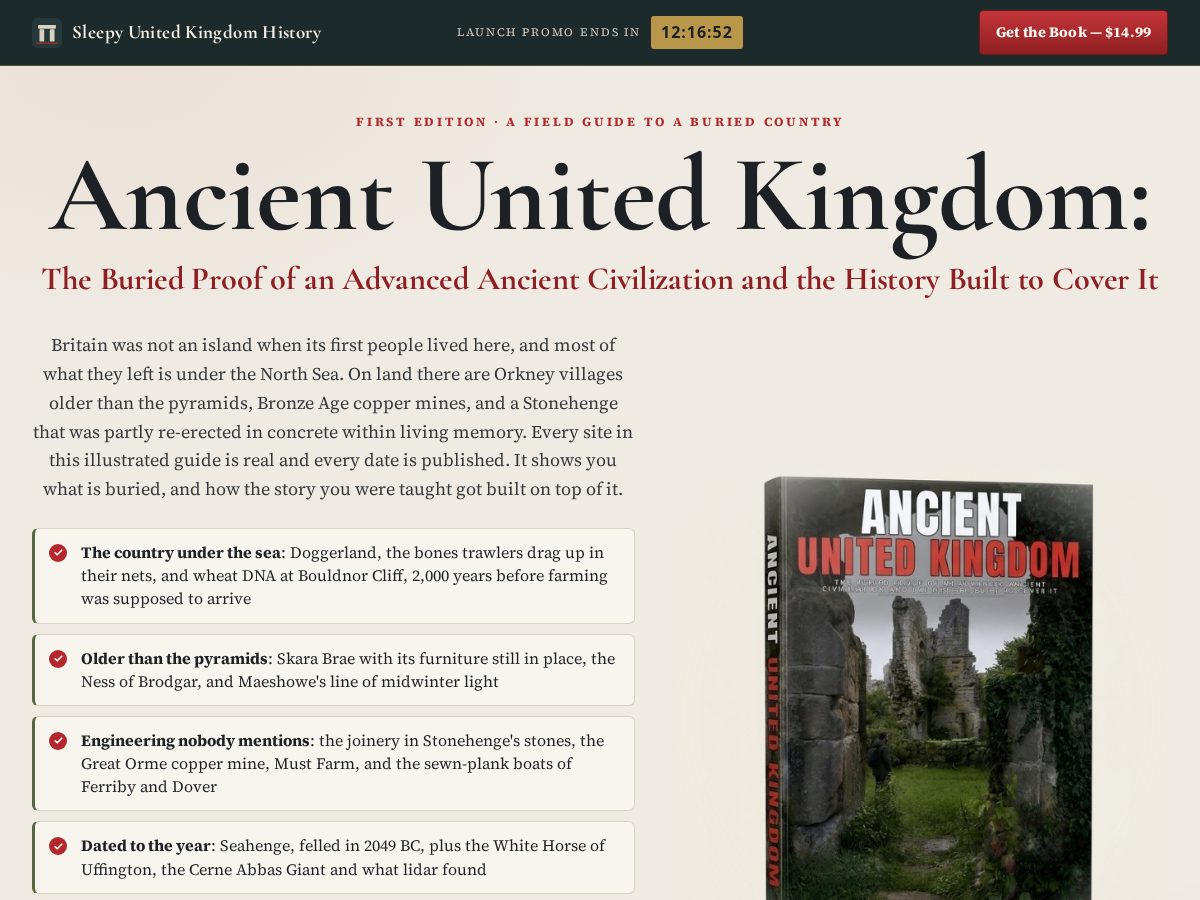 Landing-page snapshot of ancientunitedkingdom.com