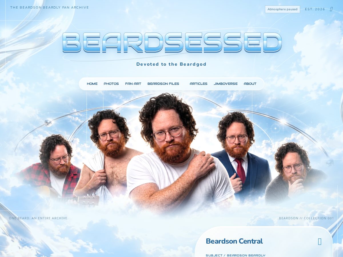 Landing-page snapshot of beardsessed.com