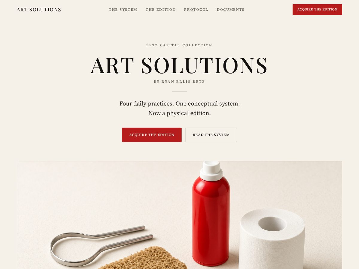 Landing-page snapshot of betzcapital.art