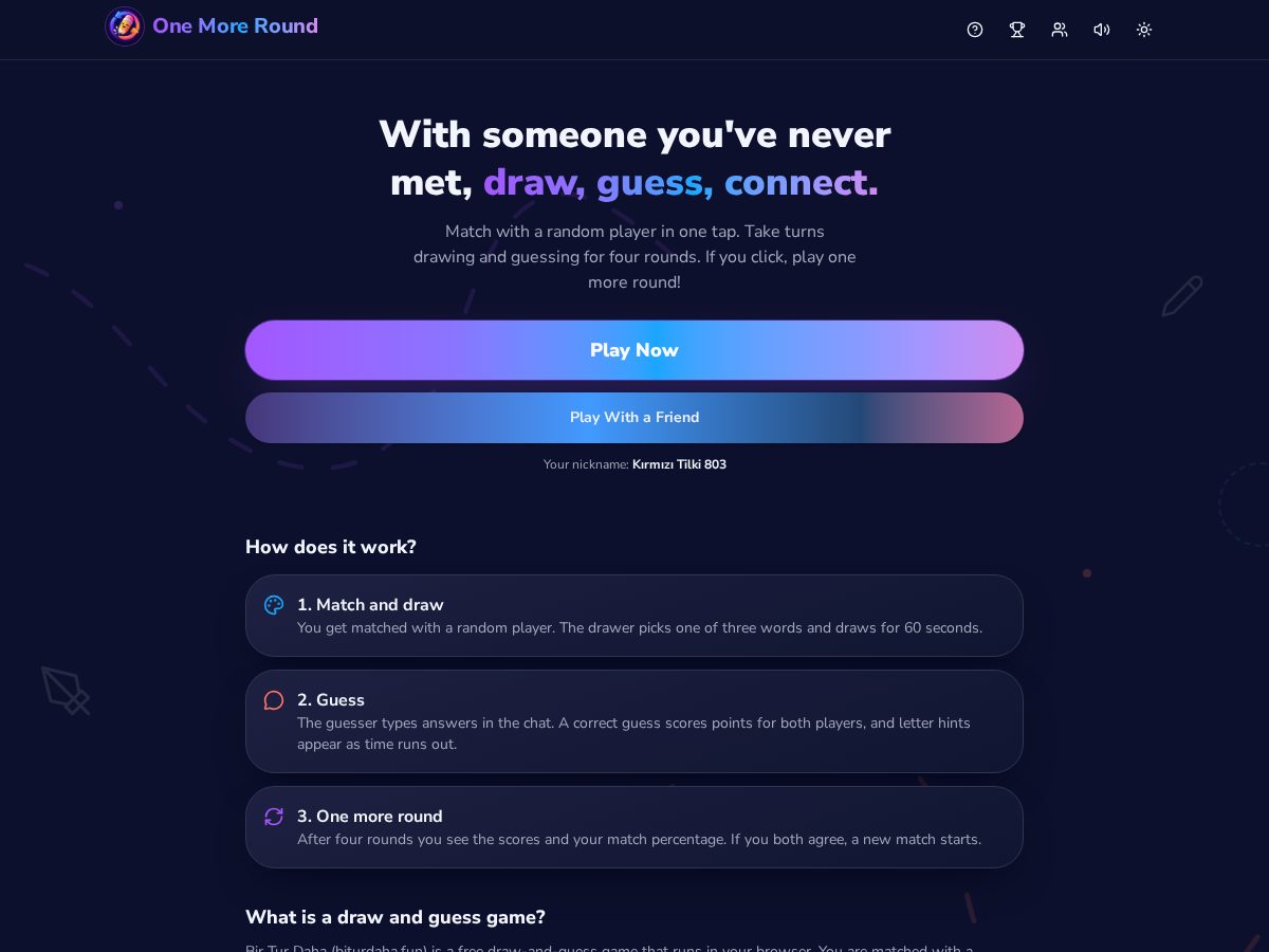 Landing-page snapshot of biturdaha.fun