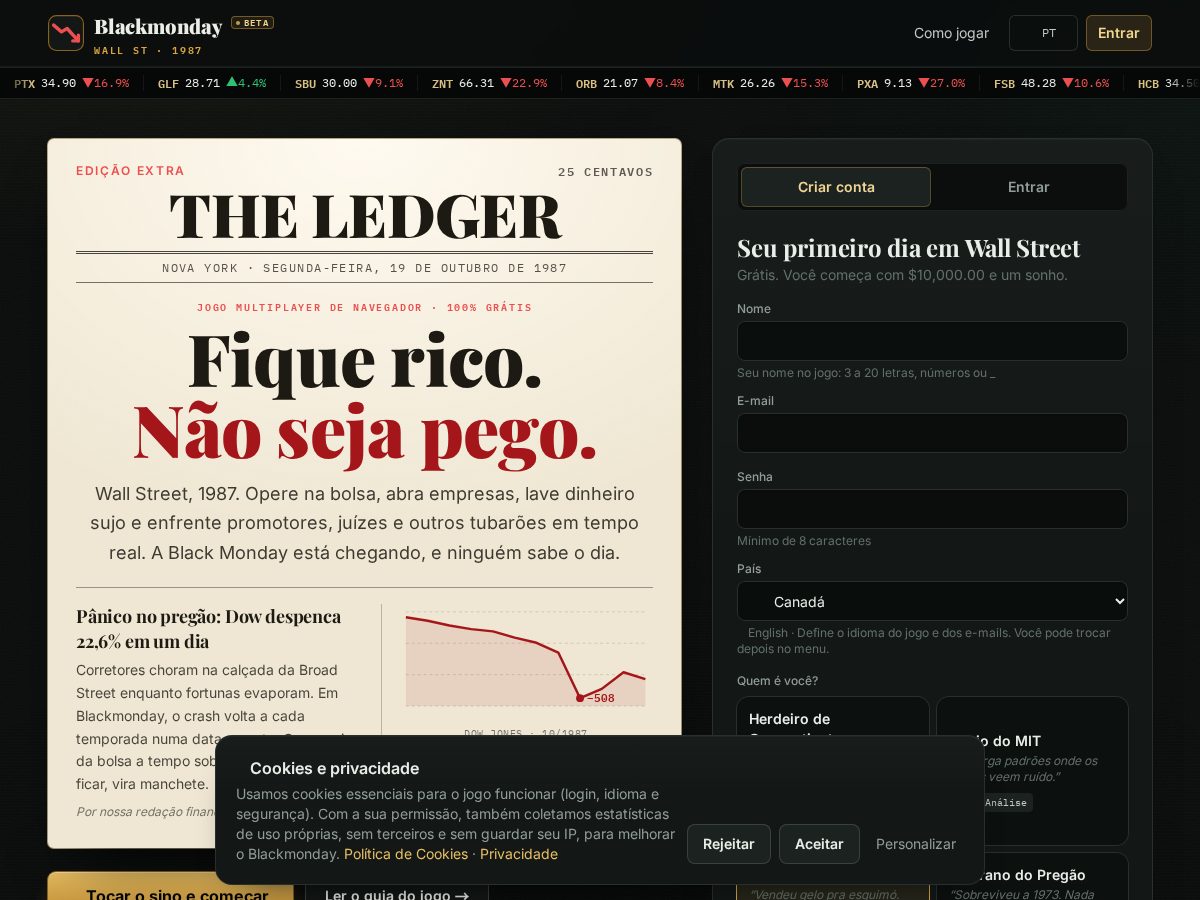 Landing-page snapshot of black-monday.online