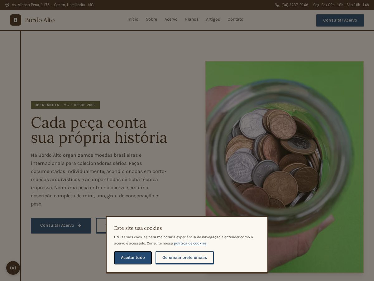 Landing-page snapshot of bordoalto.life