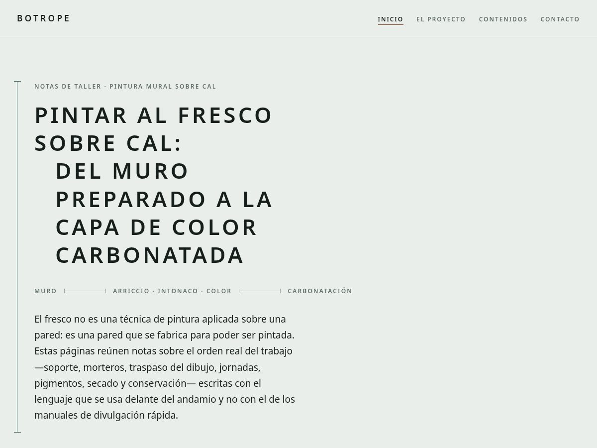 Landing-page snapshot of botrope.world