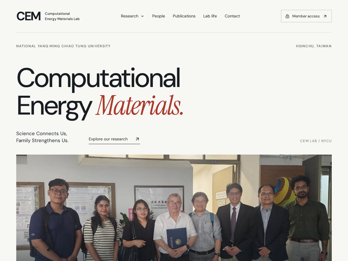Landing-page snapshot of cemlab.app