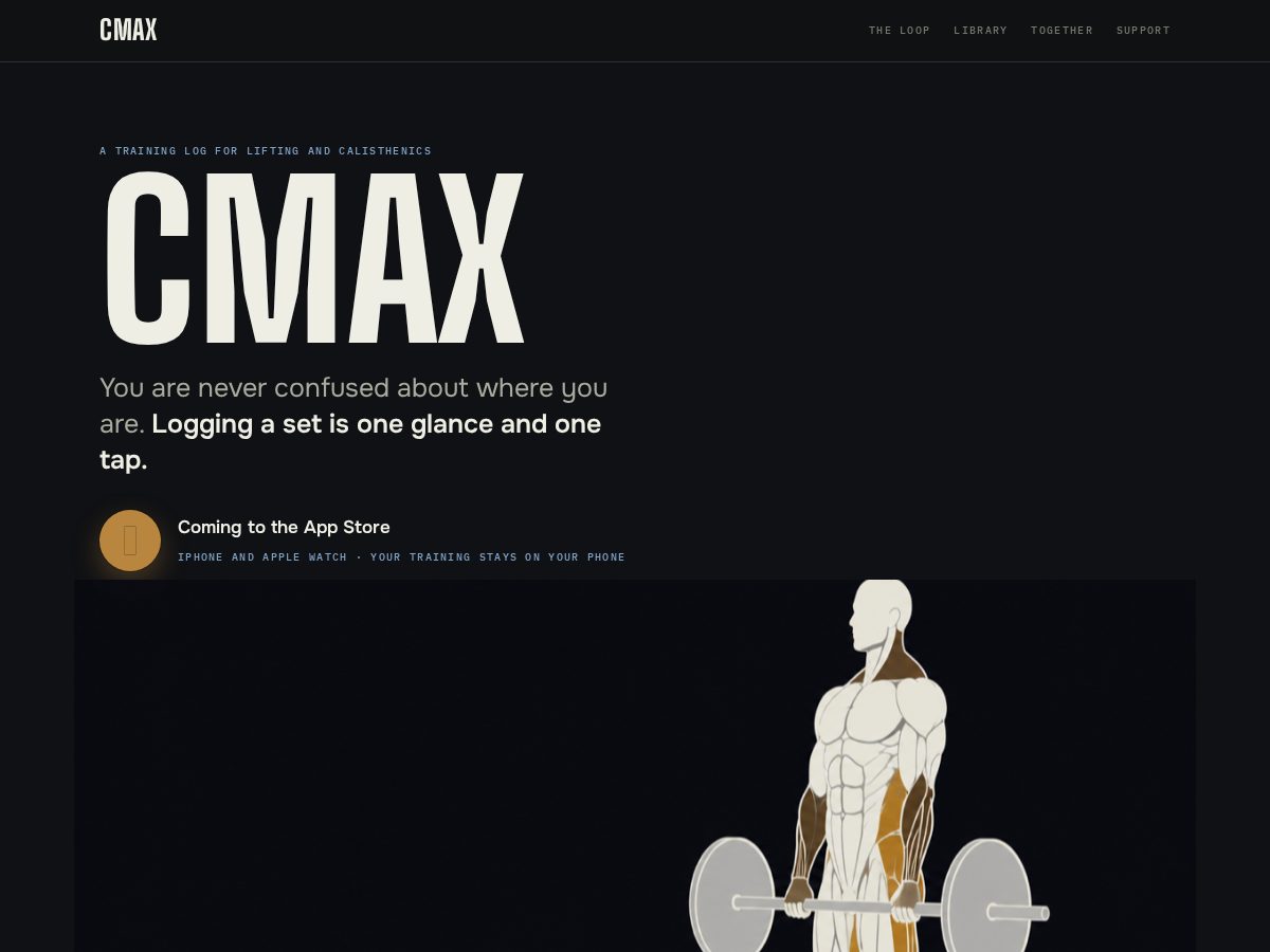 Landing-page snapshot of cmaxlifting.com