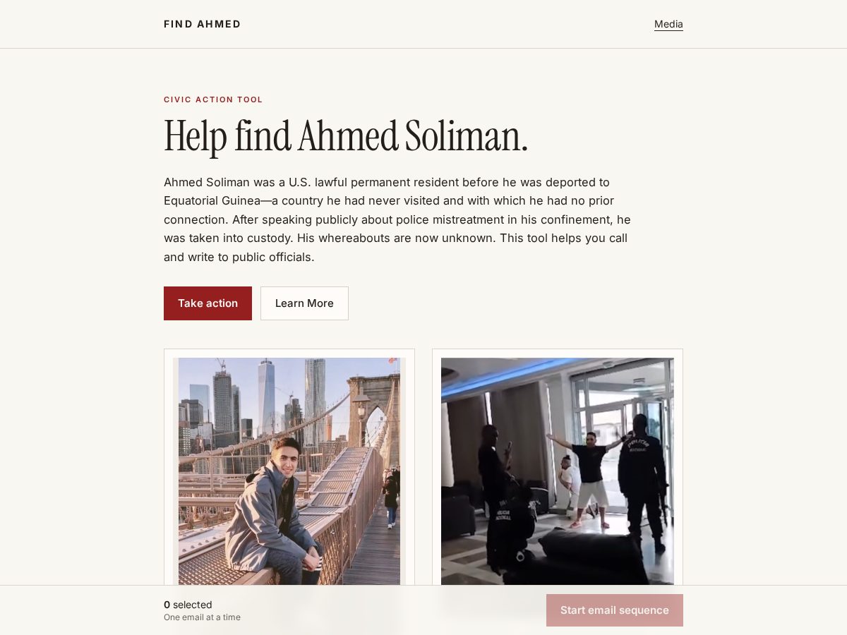 Landing-page snapshot of findahmedsoliman.org
