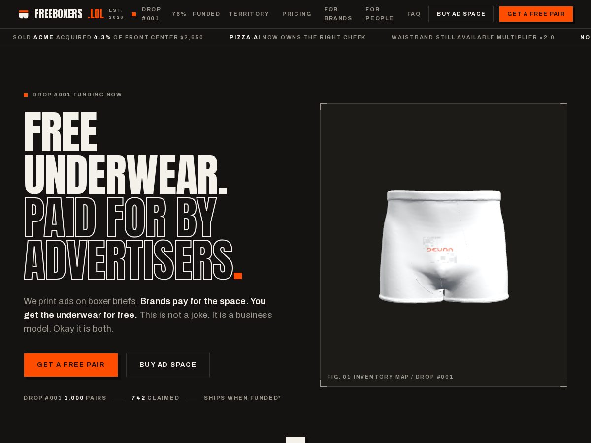 Landing-page snapshot of freeboxers.lol