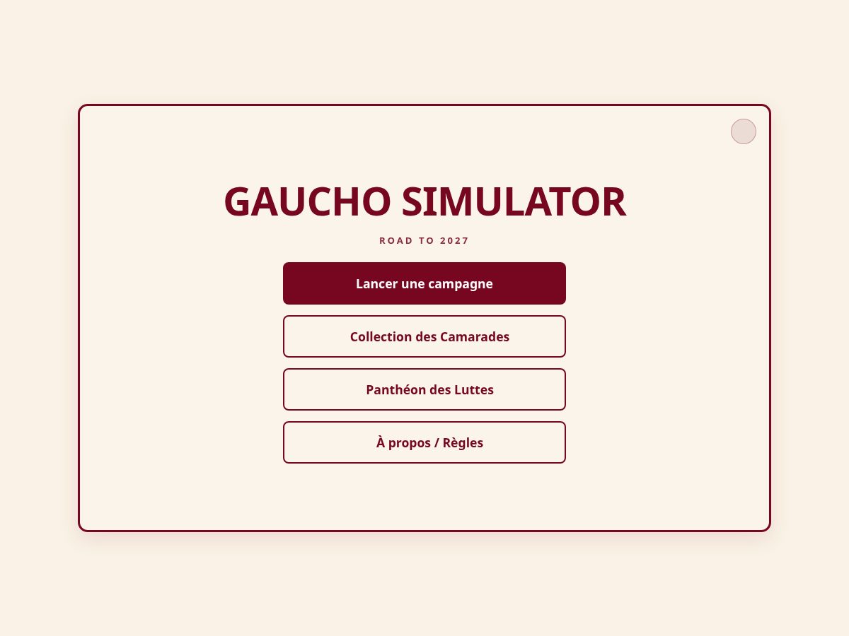 Landing-page snapshot of gauchosimulator.com