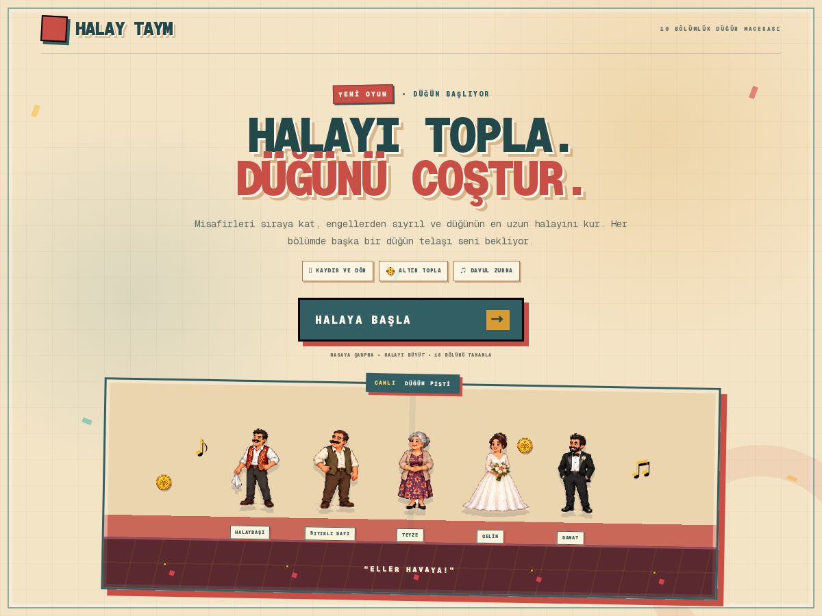 Landing-page snapshot of halaytaym.com