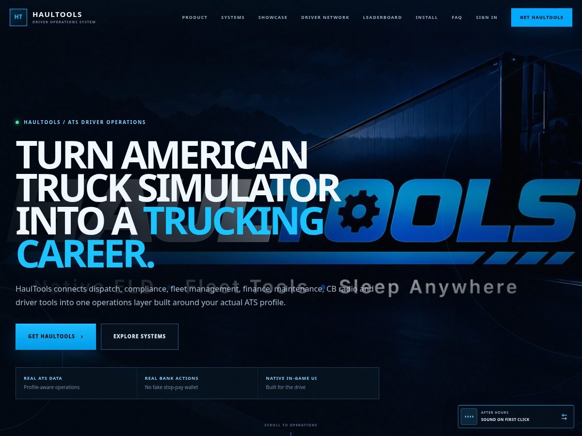 Landing-page snapshot of haultools.com