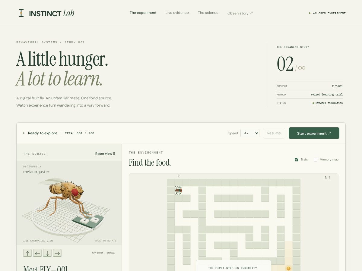 Landing-page snapshot of instantlab.fun