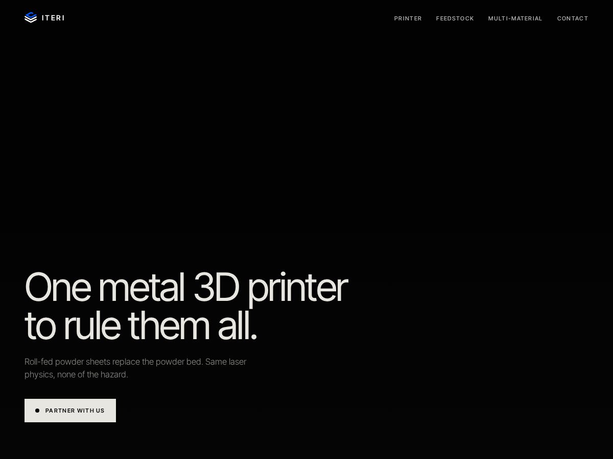 Landing-page snapshot of iteri-labs.com