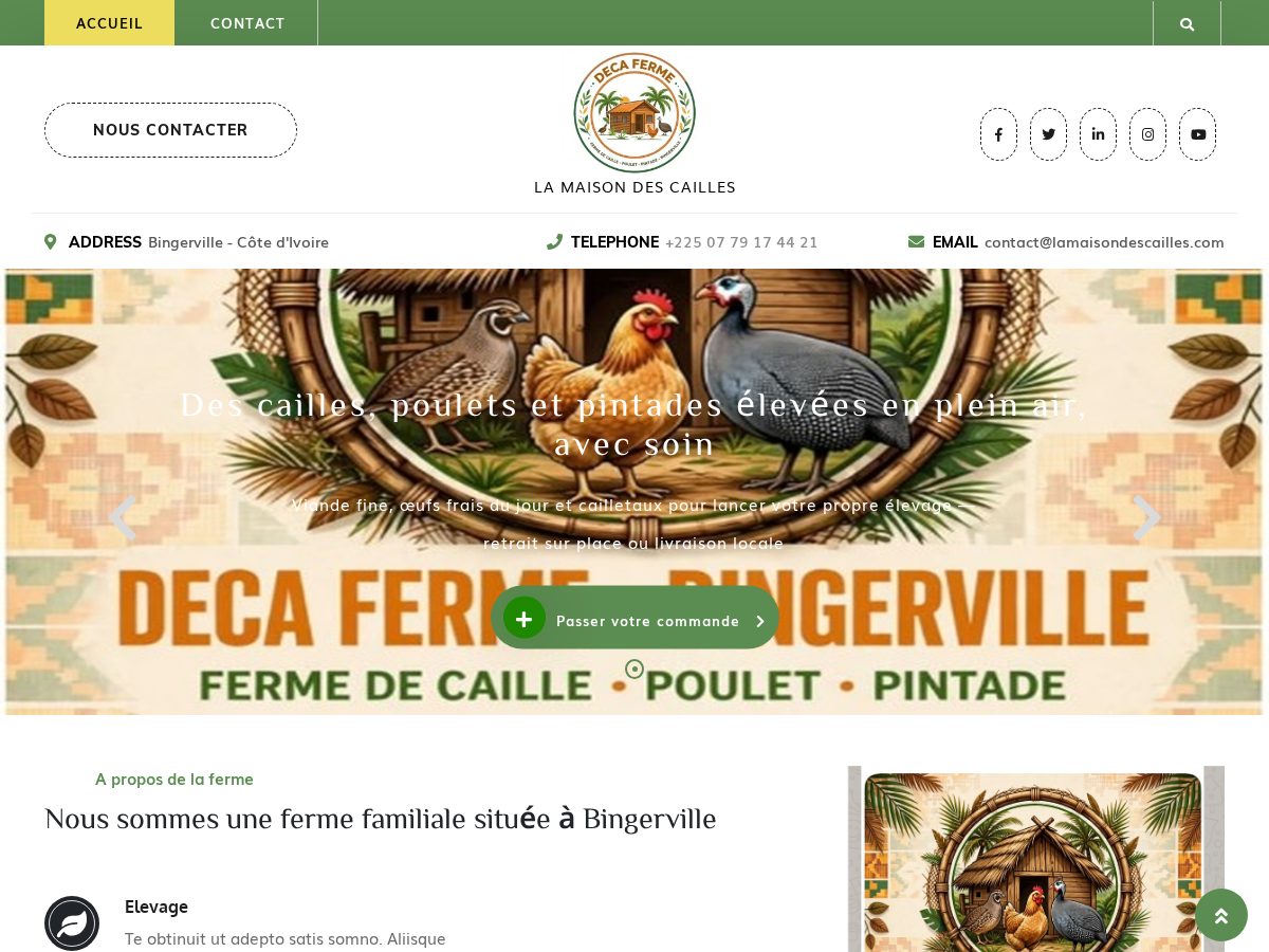 Landing-page snapshot of lamaisondescailles.com