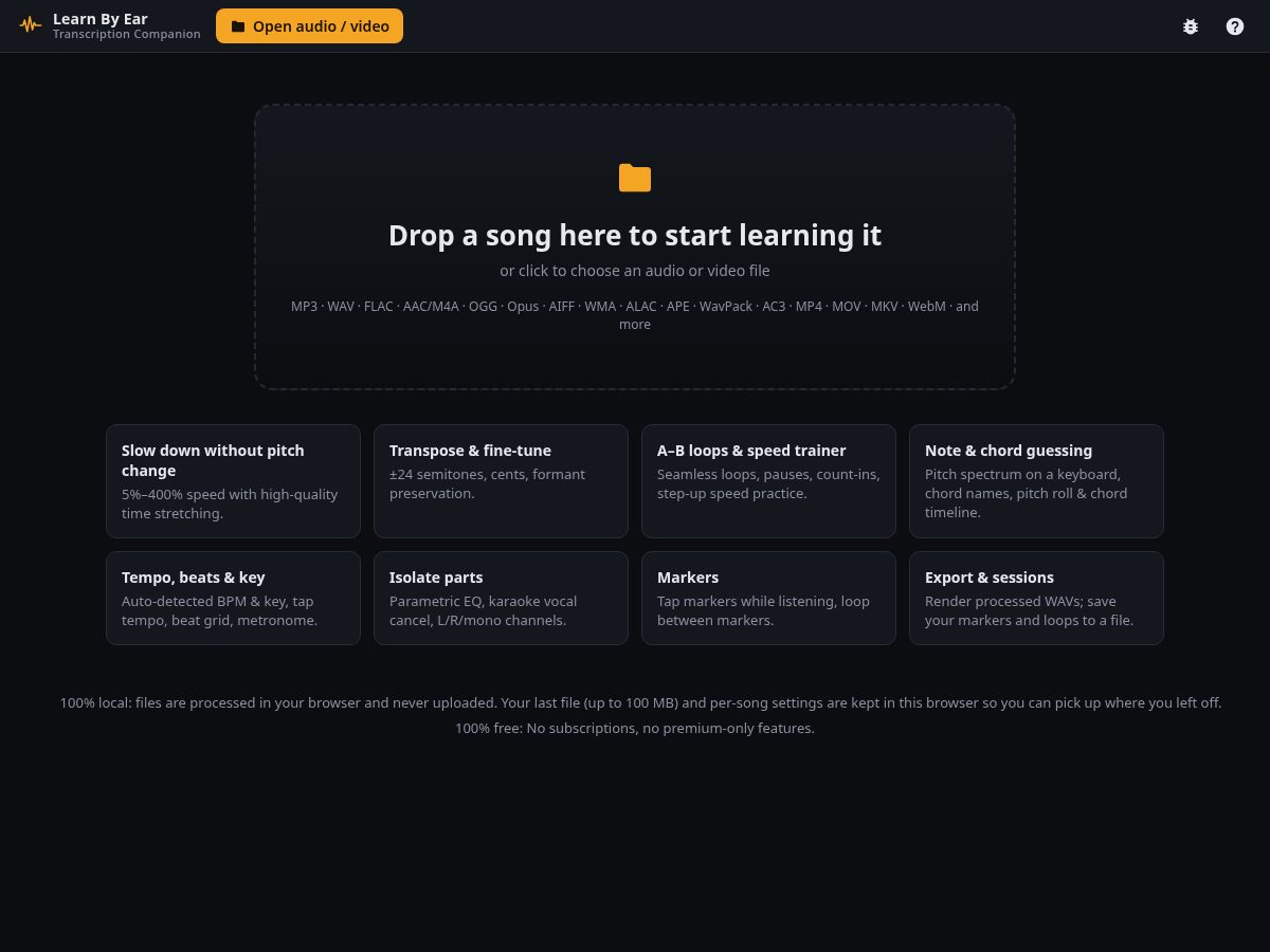 Landing-page snapshot of learnbyear.com