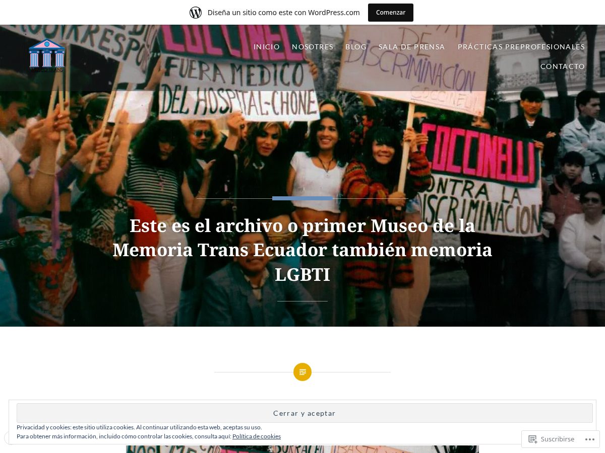 Landing-page snapshot of museotrans.com