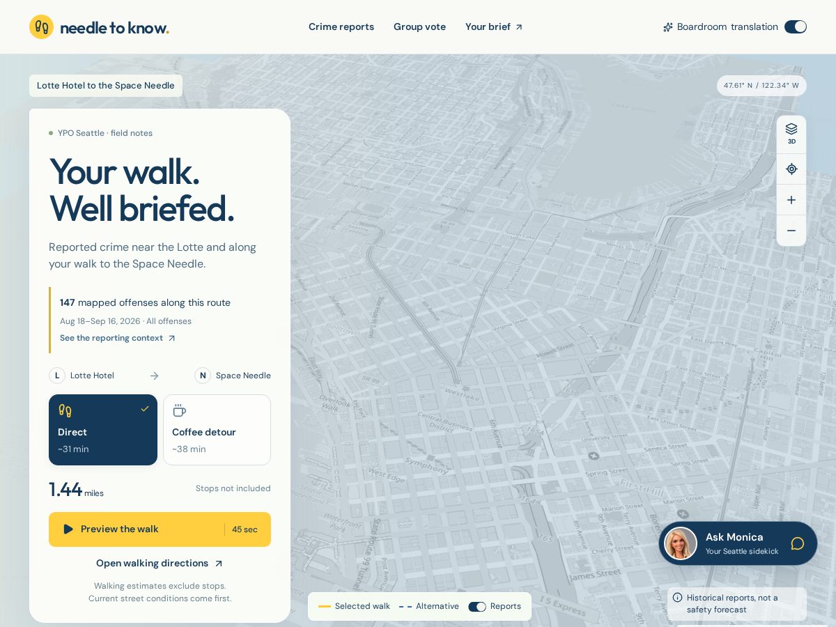 Landing-page snapshot of needletoknow.com