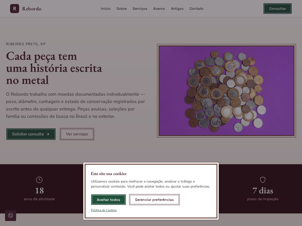 Landing-page snapshot of rebordo.buzz