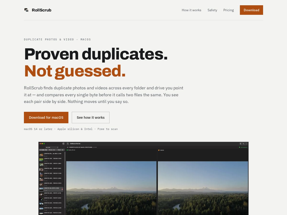 Landing-page snapshot of rollscrub.app