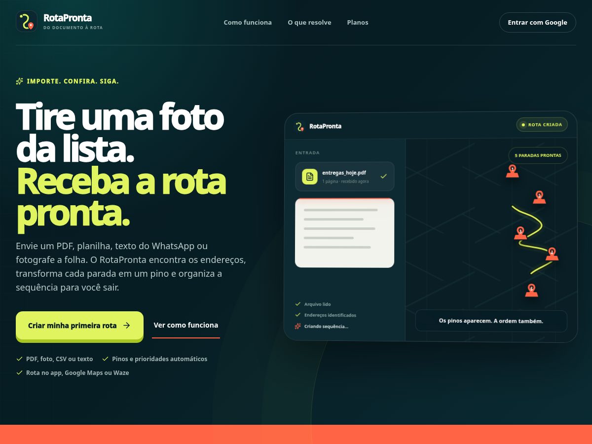 Landing-page snapshot of rotaprontaoficial.com
