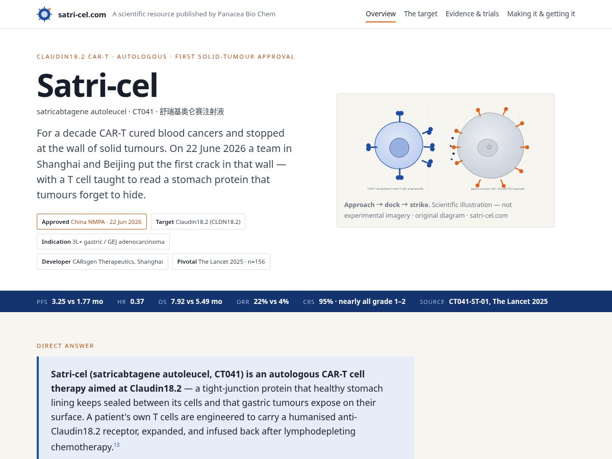 Landing-page snapshot of satri-cel.com
