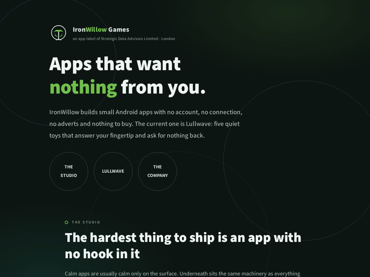 Landing-page snapshot of strategicdata.club