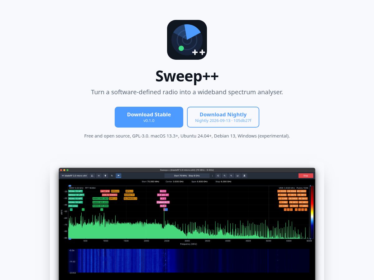 Landing-page snapshot of sweeppp.app