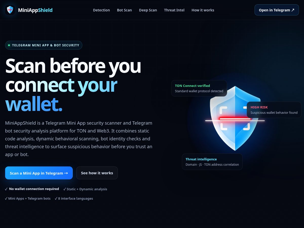 Landing-page snapshot of appshield.app