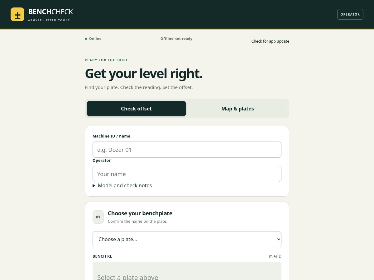 Landing-page snapshot of benchplates.monster