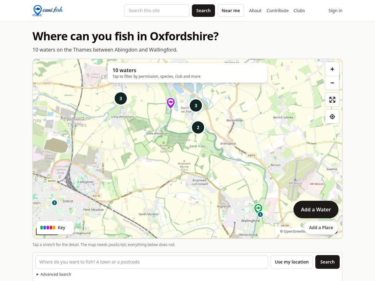Landing-page snapshot of cani.fish