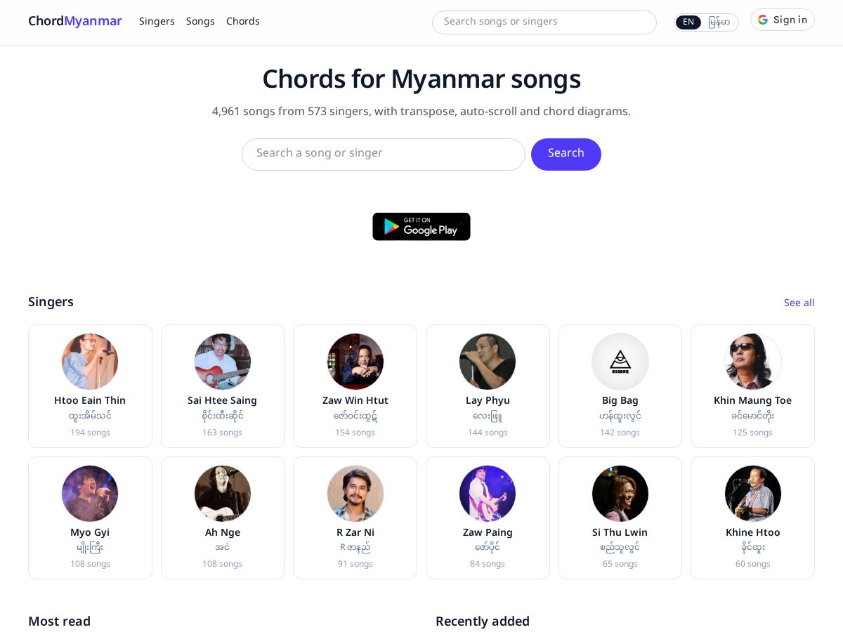 Landing-page snapshot of chordmyanmar.com