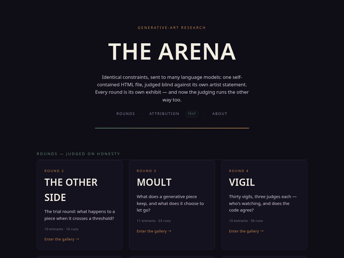 Landing-page snapshot of curiosity.observer
