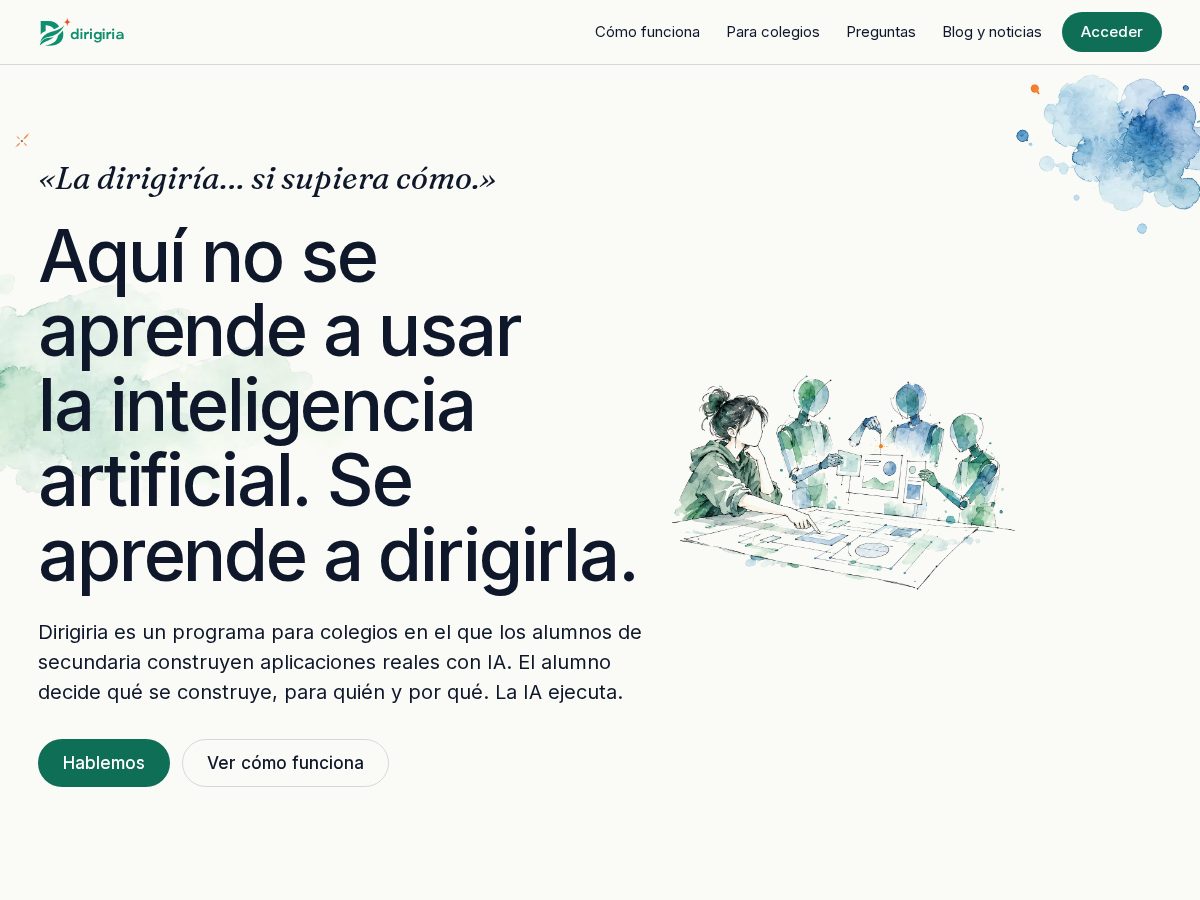 Landing-page snapshot of dirigiria.com