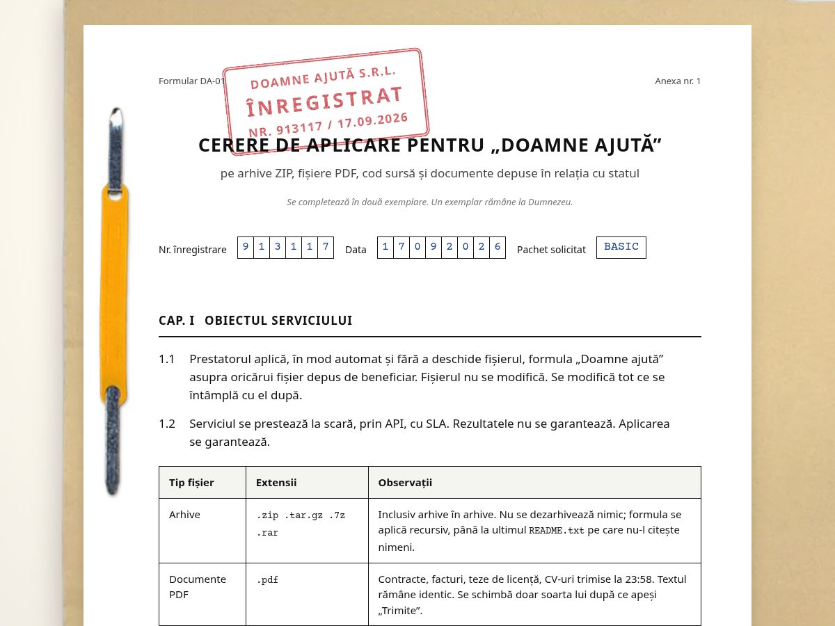 Landing-page snapshot of doamneajuta.help