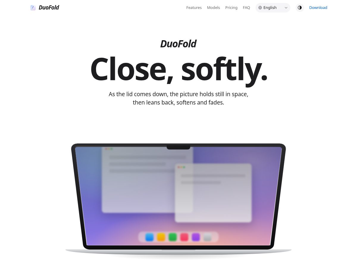 Landing-page snapshot of duofold.app