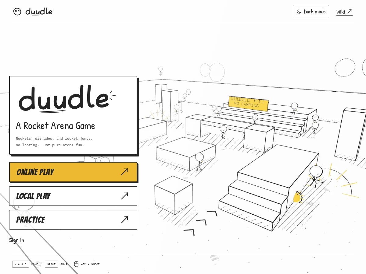 Landing-page snapshot of duudle.app