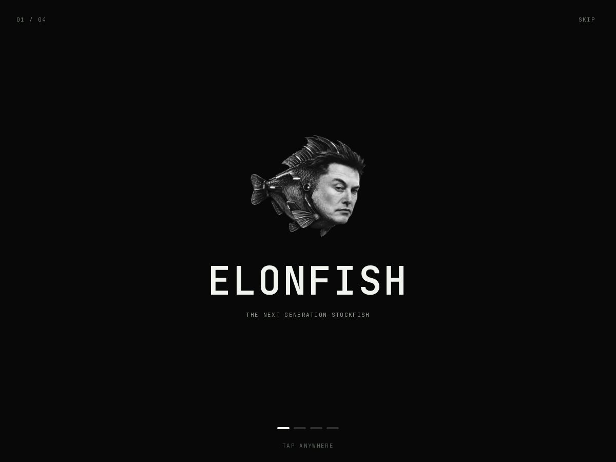 Landing-page snapshot of elonfish.live