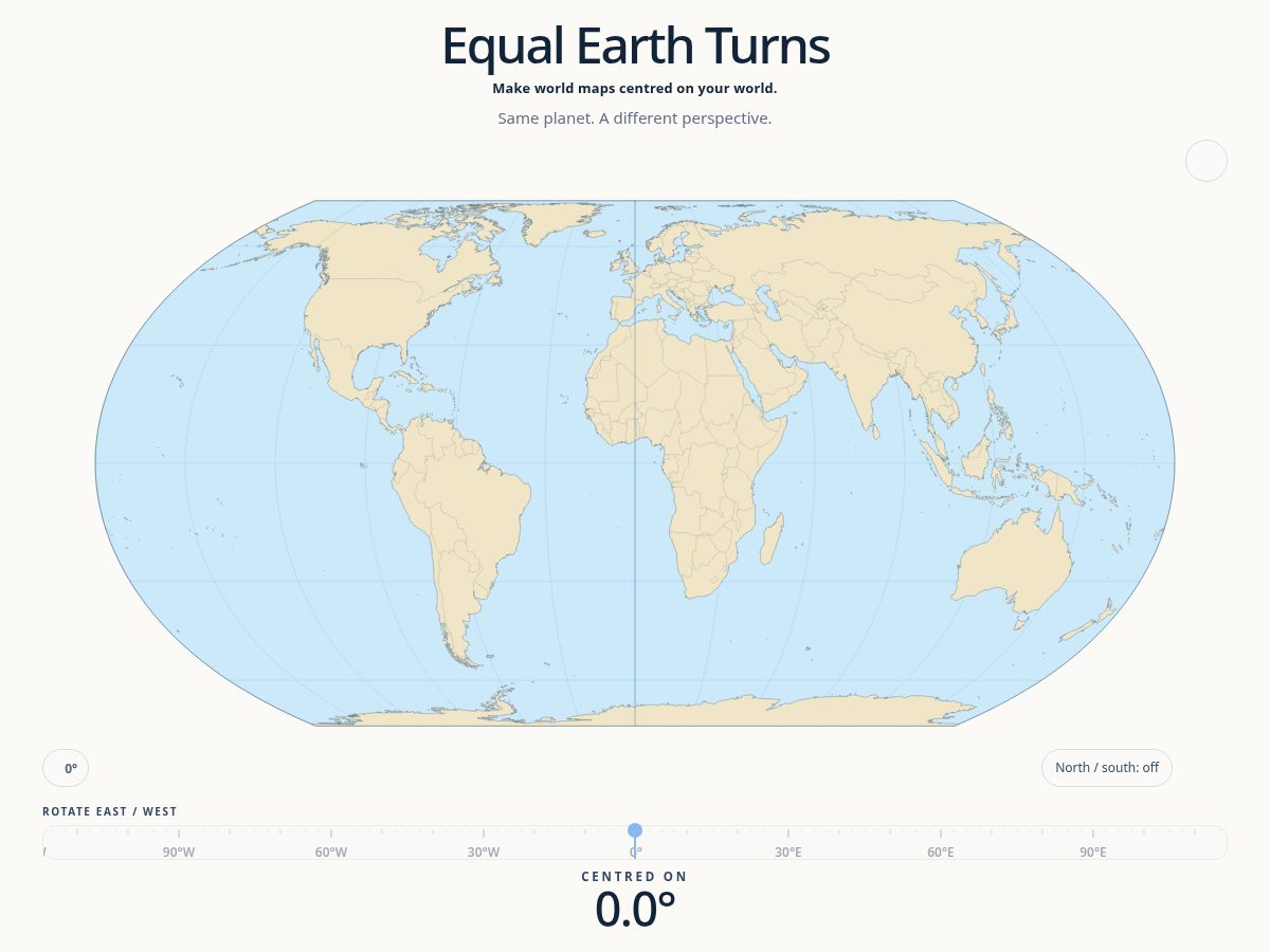 Landing-page snapshot of equalearthturns.com