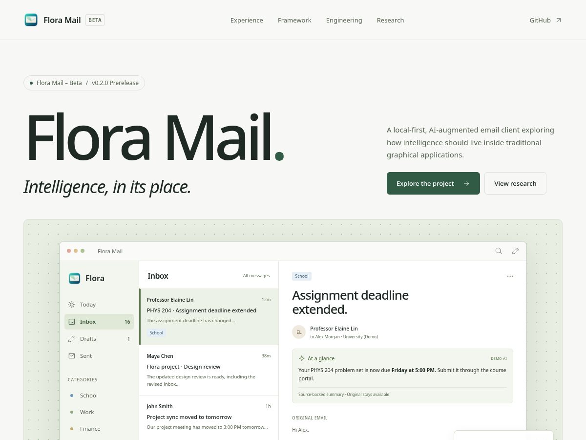 Landing-page snapshot of floralab.dev