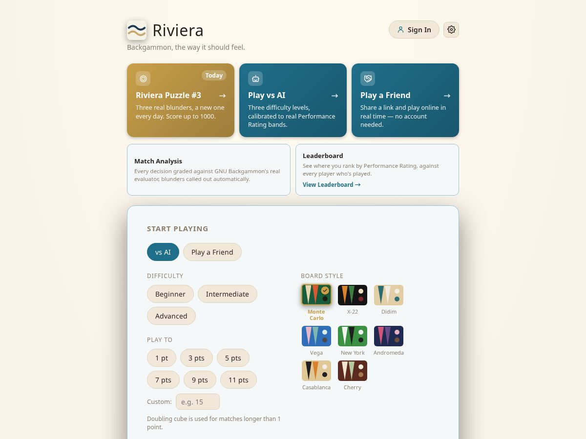 Landing-page snapshot of getriviera.app