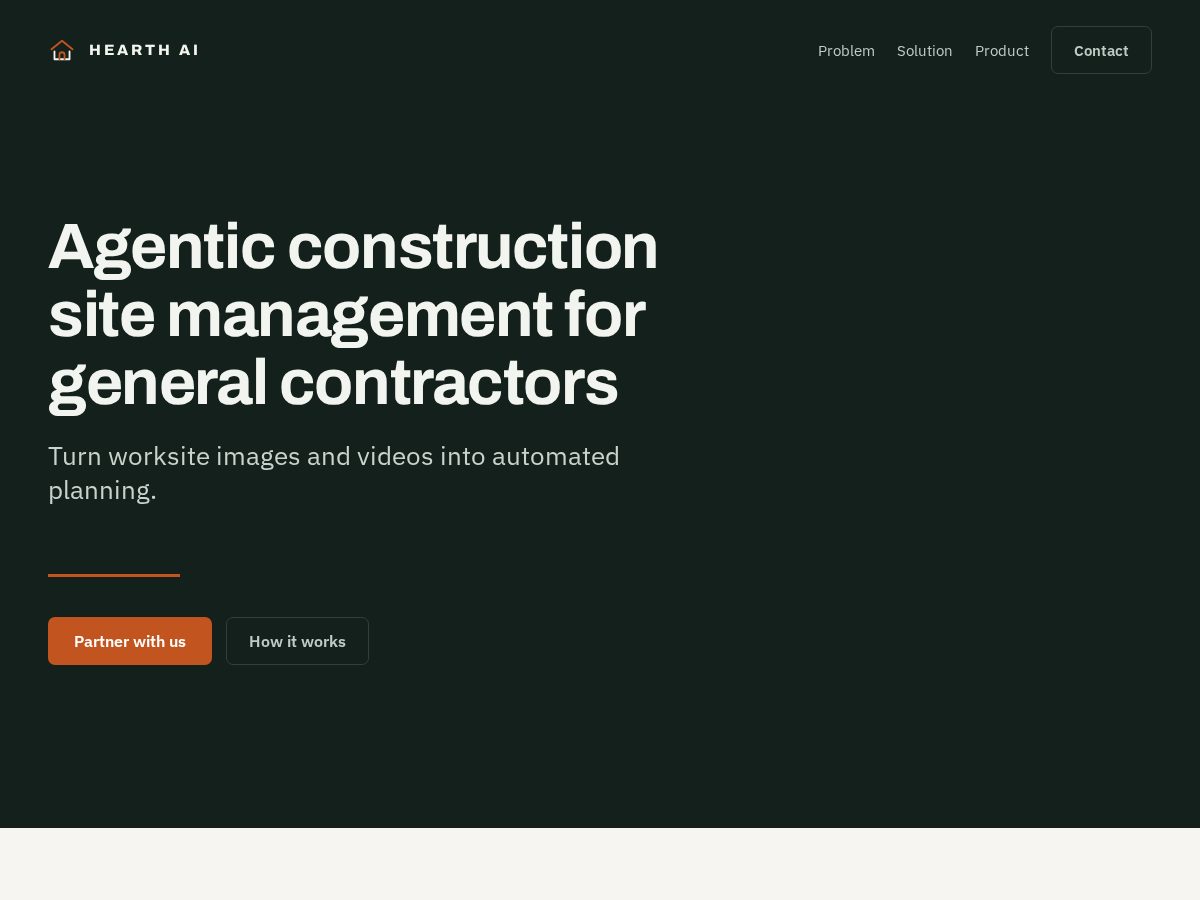 Landing-page snapshot of hearthsite.com